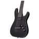 Schecter Blackjack SLS C-7 Passive, Satin Black front angle close up