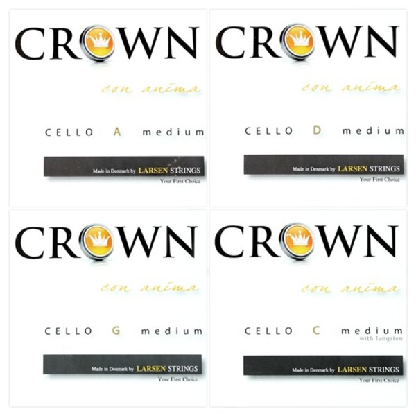 Larsen Crown Medium 4/4 Cello String Set