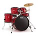 Natal EVO 20'' Fusion Drum Kit z    elementy konstrukcyjne & talerze, czerwony
