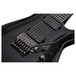 Schecter Hellraiser Hybrid C-7 FR, Trans Black Burst top close up