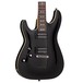 Schecter Omen-6 Left Handed, Gloss Black front close up