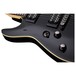 Schecter Omen-6 Left Handed, Gloss Black front controls