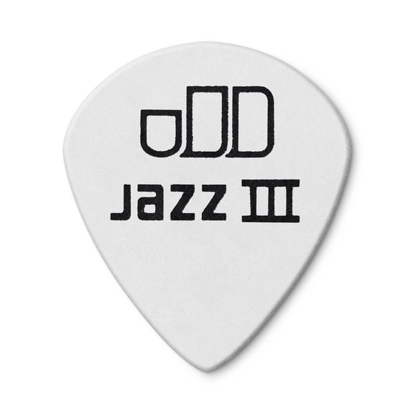Jim Dunlop Tortex White Jazz III Back of Pick