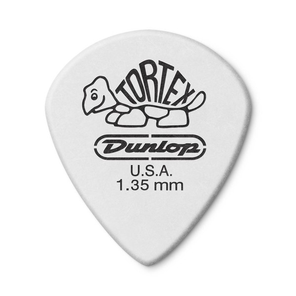 Jim Dunlop Tortex White Jazz III 1.35mm, 12 Pick Pack Main Image