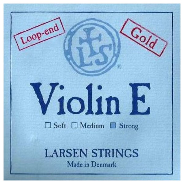 Larsen Strong Gold Violin E String, Loop End