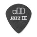 Jim Dunlop Tortex Pitch Black Jazz III Back of Pick