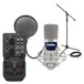 Zoom U-24 USB Interface & SubZero SZC-400 Condenser Microphone Pack - Bundle