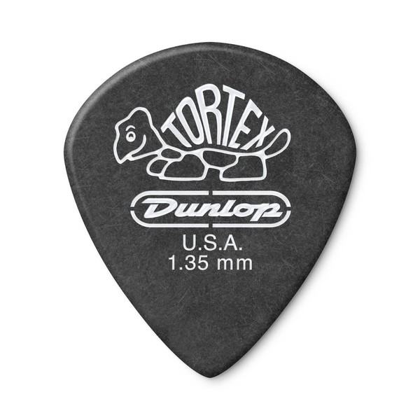 Dunlop Tortex III Pitch Black Jazz 1.35mm, 12 Pick Pack