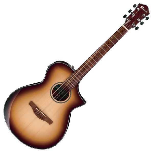 Ibanez AEWC300 Electro Acoustic 2018, Natural Brown Burst