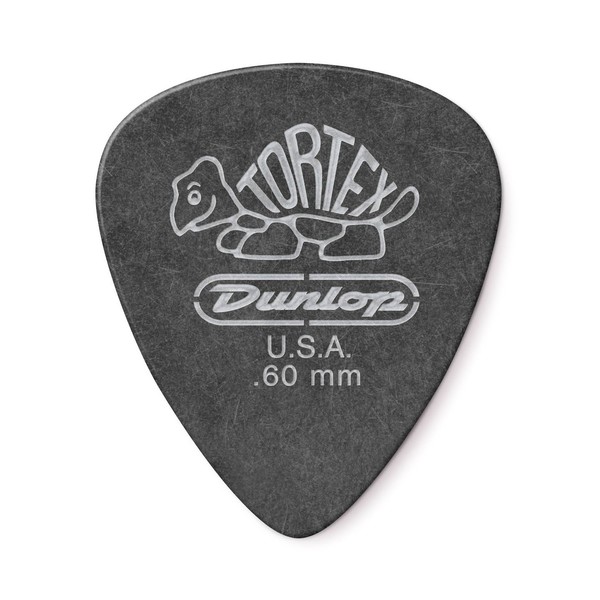 Jim Dunlop Tortex Pitch Black Standard 0.60mm, 12 Pick Pack Main Image