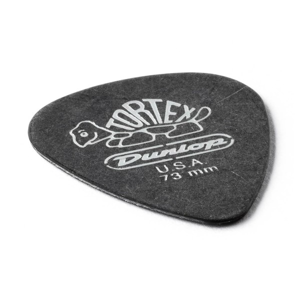Jim Dunlop Tortex Pitch Black Standard 0.73mm, Angled View