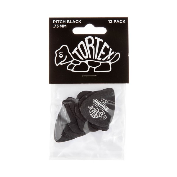 Jim Dunlop Tortex Pitch Black Standard 0.73mm, Packet