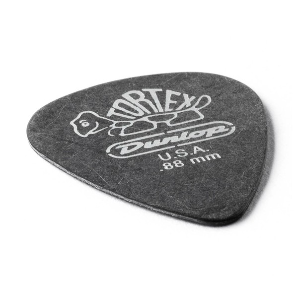Jim Dunlop Tortex Pitch Black Standard 0.88mm, Angled View