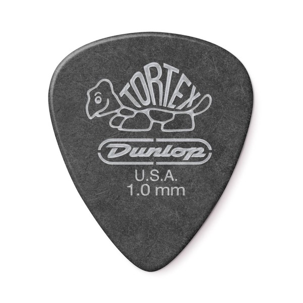 Jim Dunlop Tortex Pitch Black Standard 1.00mm, 12 Pick Pack Main Image