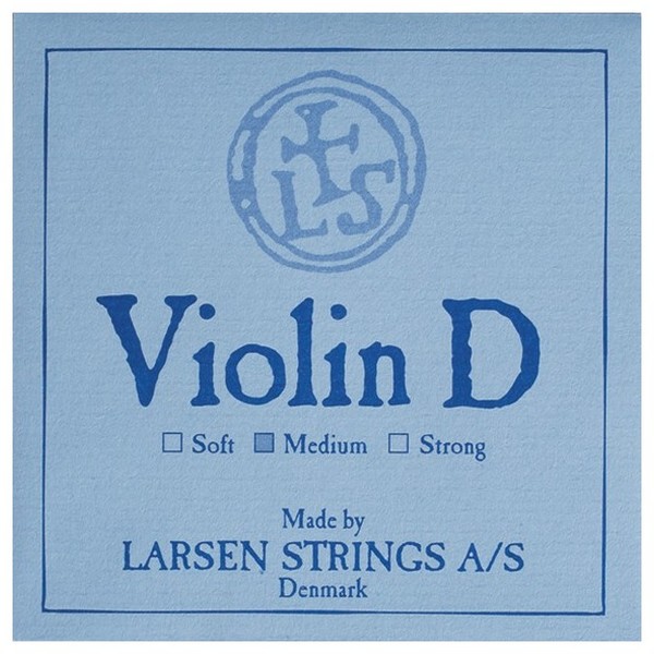 Larsen Strong Violin D String, Silver Wound