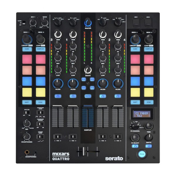 Mixars Quattro 4 Channel Serato DJ Mixer - Main