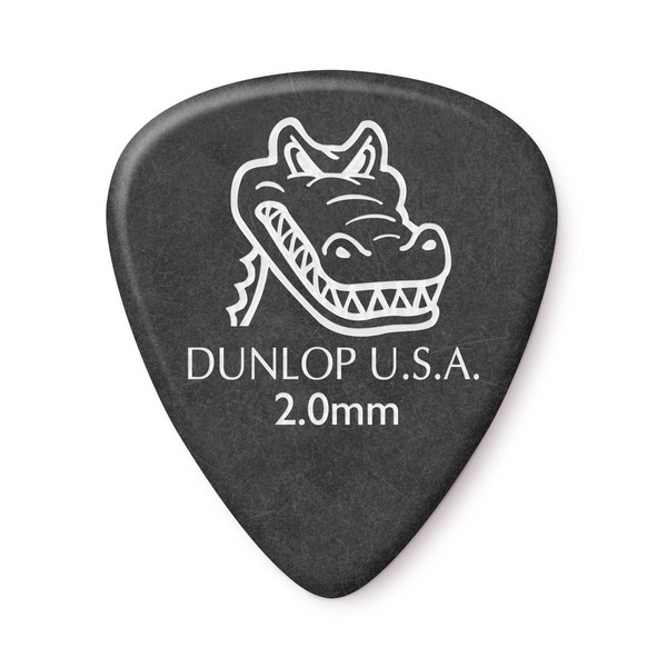 Dunlop Gator Grip Standard 2.00mm, 12 Pick Pack Black