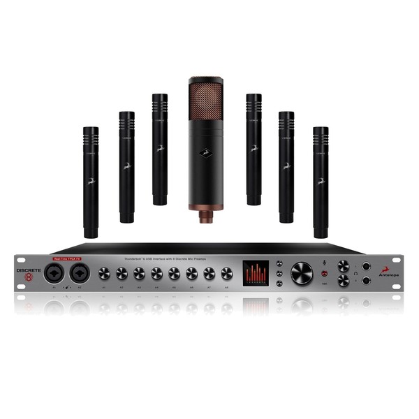 Antelope Audio Discrete 8 Premium With Edge & 6 x Verge Microphones - Main