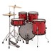 Natal EVO 20'' Fusion Drum Kit with Hardware & Cymbals, Red