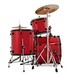 Natal EVO 22'' Drum Kit w/ Hardware, Cymbals & Extra Crash, Red