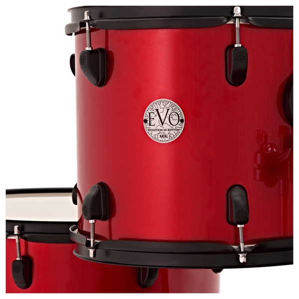 Natal EVO 22'' US Fusion Drum Kit with Hardware & Cymbals, Red