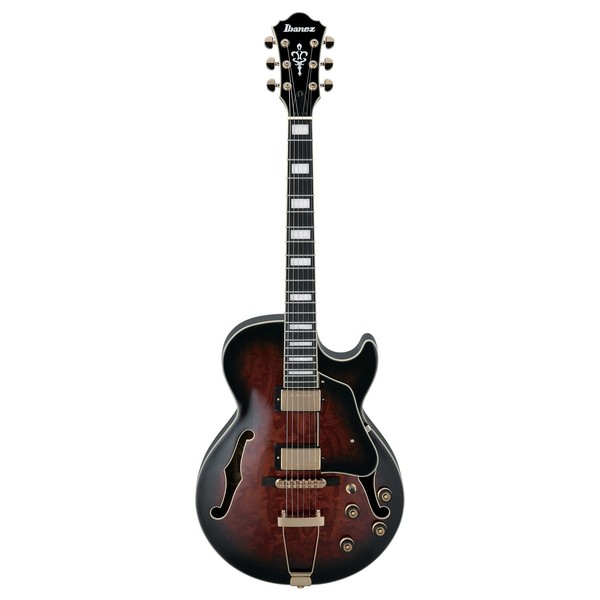 Ibanez AG95QA Artcore Expressionist 2018, Brown Sunburst