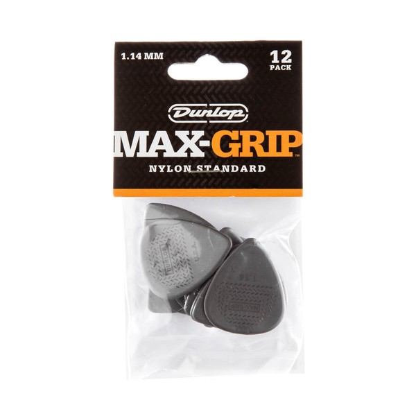 Dunlop Nylon Max-Grip Standard 1.14mm, 12 Pick Pack