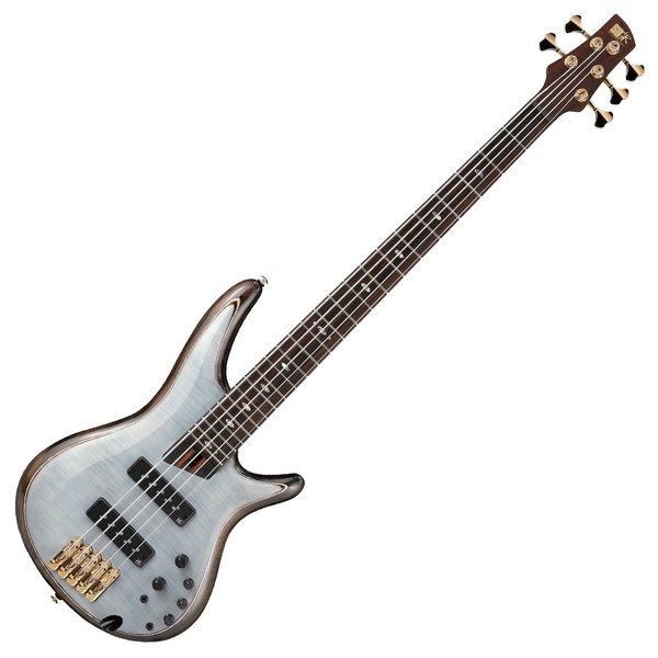 Ibanez SR1405 Premium 5 String Bass 2018, Glacial White Front View