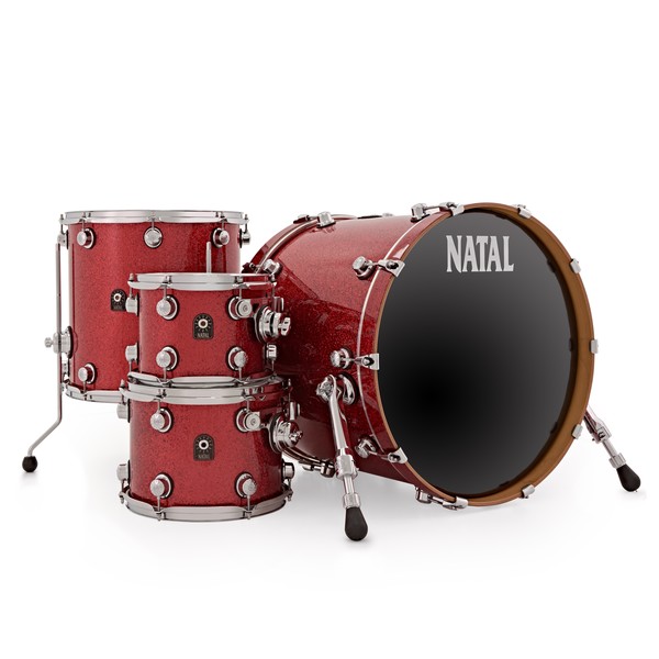 Natal Originals Maple 22'' 4pc Shell Pack, Red Sparkle