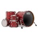 Natal Originals Maple 22'' 4pc Shell Pack, Red Sparkle w/ Free 8