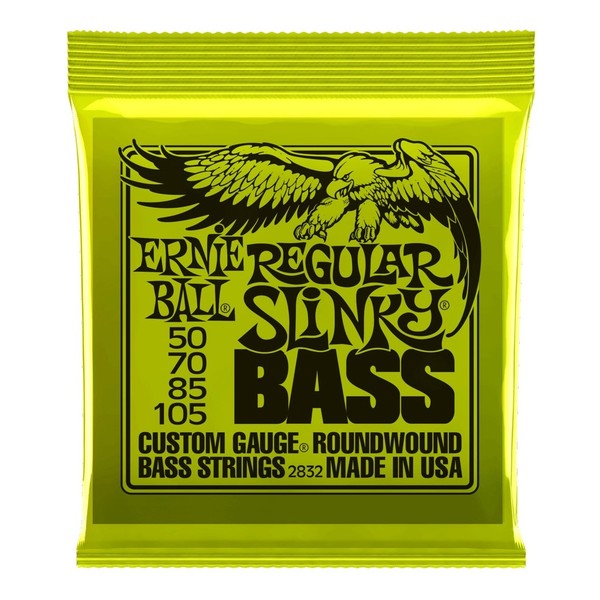 Ernie Ball Regular Slinky Nickel Bass Guitar Strings 50-105