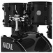 Natal EVO 20'' Fusion Drum Kit with Hardware & Cymbals, Black