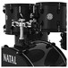 Natal EVO 22'' Drum Kit w/ Hardware, Cymbals & Extra Crash, Black