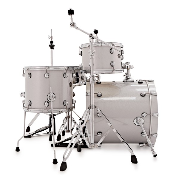 Natal Arcadia Poplar 5pc 20" Drum Kit w/ Hardware, White Sparkle