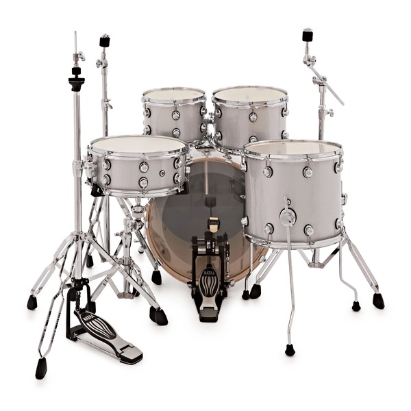 Natal Arcadia Poplar 5pc 20" Drum Kit w/ Hardware, White Sparkle