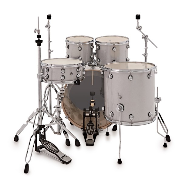 Natal Arcadia Poplar 5pc 22" Drum Kit w/ Hardware, White Sparkle