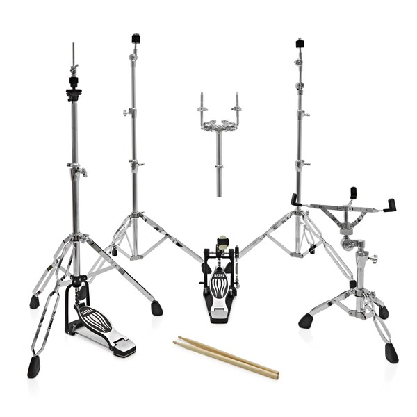 Natal Arcadia Poplar 5pc 22" Drum Kit w/ Hardware, White Sparkle