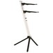 Quiklok SL/911ALU WH Slim Dual-Tier Aluminium Keyboard Stand, White 1