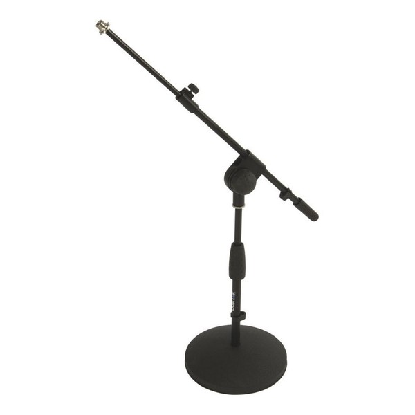 Quiklok A-495 Short Round-Base Mic Stand with Telescopic Boom 1