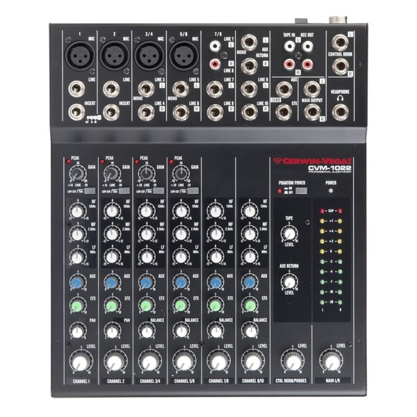 Cerwin-Vega CVM1022 10-Channel Compact Pro-Audio Mixer 1