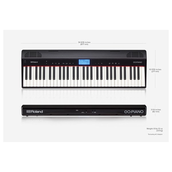 Roland Go:Piano 61 Key Digital Piano with Bag and Headphones at