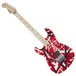 EVH Striped Series Left Handed, MN, Red Black White Stripes