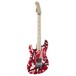 EVH Striped Series Left Handed, MN, Red Black White Stripes - right