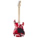 EVH Striped Series Left Handed, MN, Red Black White Stripes - back