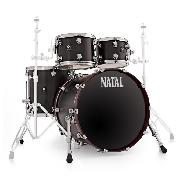Natal Café Racer 22" 4pc Shell Pack, Matte Black
