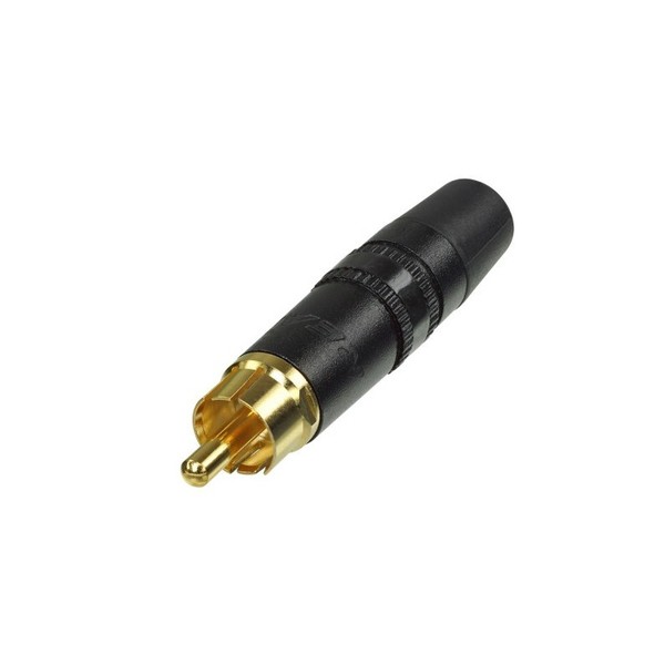 Rean NYS373-0 Male Phono Plug, Black 1