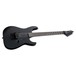 ESP LTD M-BKM Black Metal, Black Satin angled front view