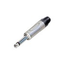 Neutrik NP2X 2-Pole 1/4'' Jack Plug, Nickel Shell