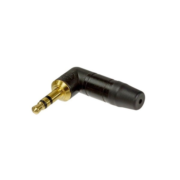 Neutrik Black NTP3RC-B Right Angled 3.5 mm Stereo Jack Plug 1