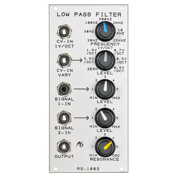 Analogue Systems RS-100S Moog Style Ladder Filter Module - Front